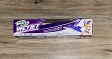 Swiffer WetJet Hardwood  Floor Spray Mop Cleaner Starter Kit Worn Box NEW