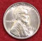 1930 Lincoln Wheat Cent Penny UNC Uncirculated Coin small spots LW2585
