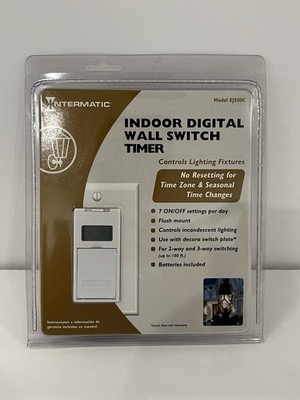 Intermatic EJ500C Electronic In-Wall Timer Indoor Digital Wall Switch Timer NEW