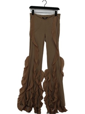 The Kript Damen Hose XL hellbraun Polyester mit Elasthan ausgestellt Cargo