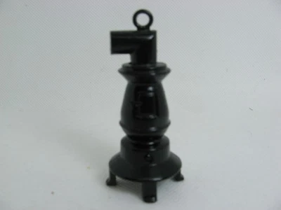 Puppenhaus - Zubehör - Maßstab 1:12 Ofen schwarz Gusseisen.- Ø ca3 H 6,5cm (316) - Bild 1 von 3