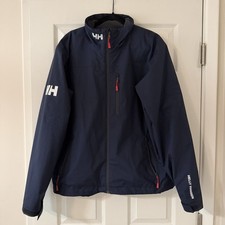 HELLY HANSEN MENS CREW MIDLAYER JACKET 2.0 SIZE L NAVY BLUE