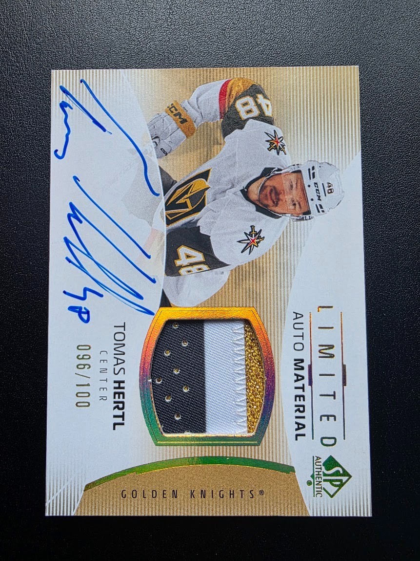 2025-26 SP Authentic Tomas Hertl Limited Auto Material 96/100