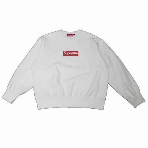 Sweat shirt Supreme Supreme 25SS boîte lavée logo boîte col rond L blanc