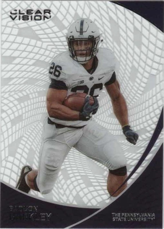 2023 Panini Chronicles Draft Picks - Clear Vision Saquon Barkley #22