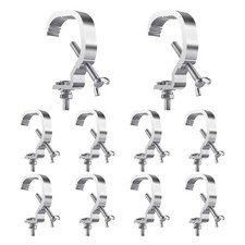 Truss Clamp 1.18-2 Inch, 10 Pack Stage Lights Truss Clamps, Fit for 30-50mm O...