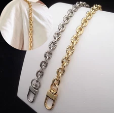 Pure Copper Shiny Chain for LV Monogram Toiletry Bag Shoulder Crossbody Strap