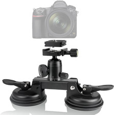 Heavy Duty Camera Suction Mount with 360 Degree Ball Head Compatible with Nikon