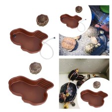 Reptile Bathing Dish Pool Reptile Feeding Water Bowl Decorative Reptile Feeding