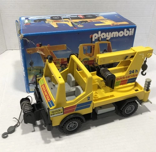 Vintage PLAYMOBIL Tow Truck Set 3438 & Box