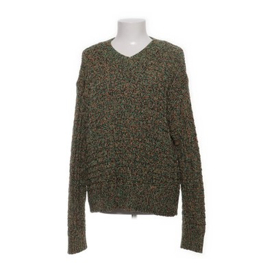 Zara, Strickpullover, Größe: M, Grün/Gelb/Mehrfarbig, Polyamid, Blumen #FoV