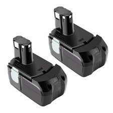 2-Pack 18V 3.0Ah Ni-MH Battery Compatible with Hitachi EB1814S EB1814SL EB181...