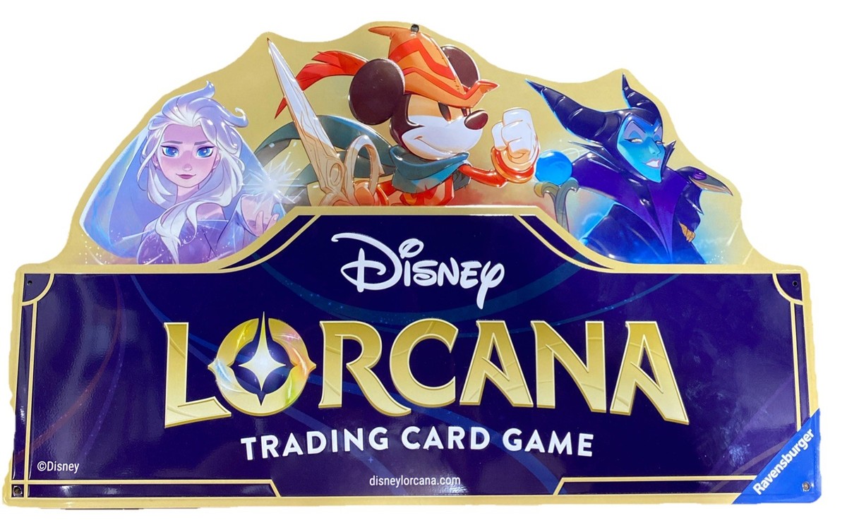 Disney Lorcana Retail Metal Sign - Promo Item | eBay