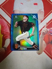 2016 1st Bowman Chrome Heath Quinn Blue Refractor /150 San Francisco Giants RC