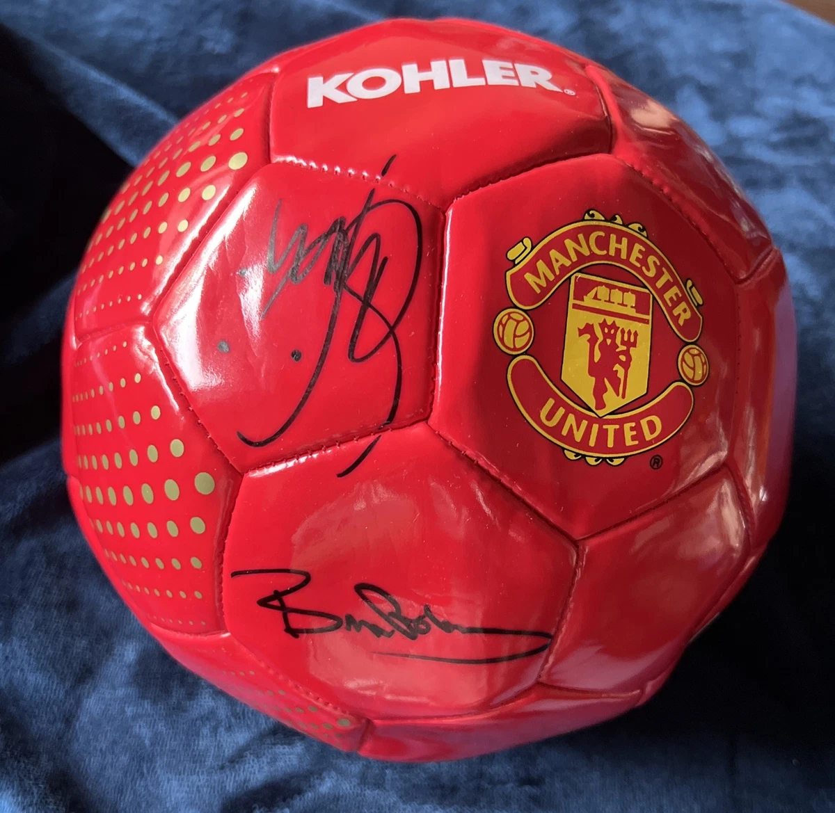 Ballon De Foot Vintage Manchester United 1966 - Cuir - Collection
