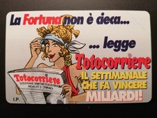 Scheda telefonica prp omaggio "Totocorriere" C&C 3438 Golden 341