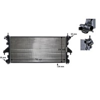 KüHler MotorküHlung Mahle CR 886 000S FüR Fiat Peugeot CitroëN Ducato Boxer