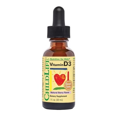Berry Flavor Vitamin D3 Kids' Liquid Supplement for Bones & Immune Health