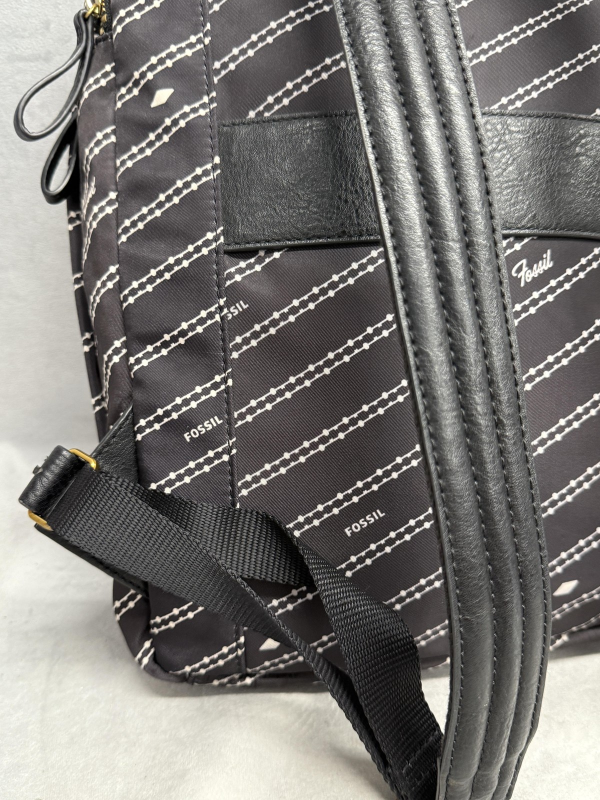 Fossil Backpack Womens Patterned Nylon Laptop Bag… - image 10