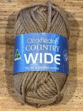 CLECKHEATON COUNTRY Wide 100 Pure WOOL Yarn AUSTRALIA Color 0005 Brown NEW