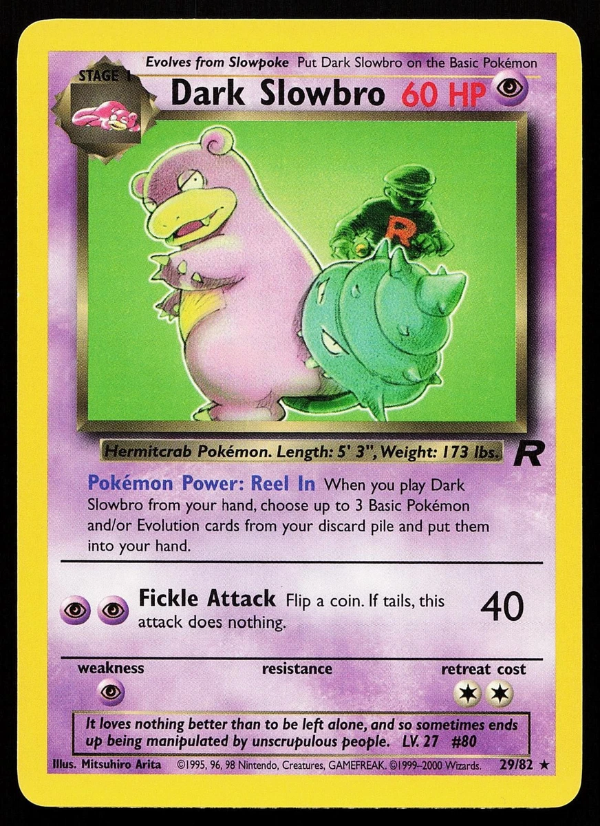 Dark Slowbro Pokémon TCG Cards for sale | eBay