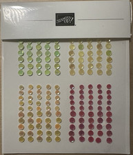 Stampin Up ADHESIVE BACKED SHINY SEQUINS Embellishments - NEW
