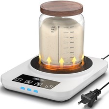 Electric Sourdough Starter Warmer, Upgrade Warming Heating Pad Large, White