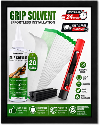 Grip Repair Kit for Regripping Golf Club Tapes, Solvent, Hook Blade,Clam