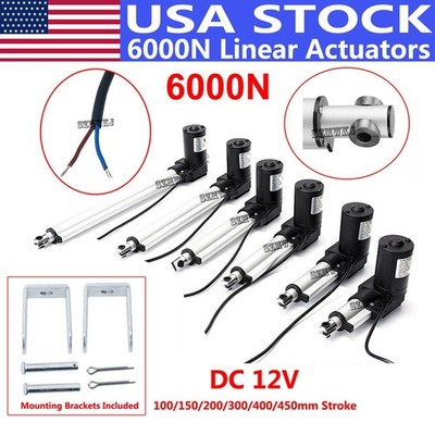 4''-18'' DC 12V Linear Actuator 1320LBS/6000N for Auto Car Lift Heavy Duty Medical
