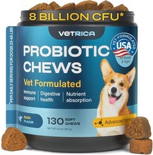 Probiotics for Dogs - Prebiotics  Digestive Enzymes 17,420 mg per Pack - 130ct