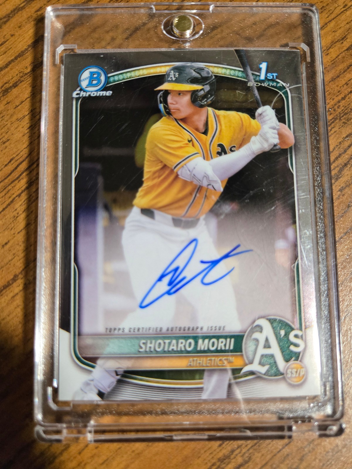 2025 Topps 1st Bowman Chrome #CPA-SM Shotaro Morii ON Card Auto