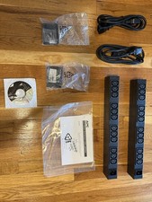 2 APC AP9565 Rack PDU 1U 16A 208/230V 12x C13 Outlets Open Box w/ Brackets Cords