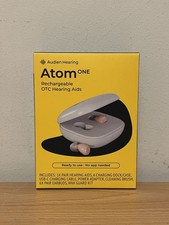 Audien Hearing ATOM one 1 Wireless Rechargeable OTC Hearing Aids New Sealed