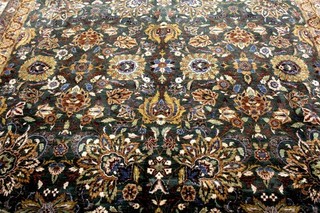 9X12 BREATHTAKING MASTERPIECE 400 KPSI SHQ HAND KNOTTED WOOL TABRIZZ TURKISH RUG