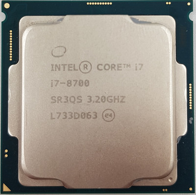 Intel Six Core CPU Prozessor - i7 8700 SR3QS 6x 3,2GHz - Sockel 1151