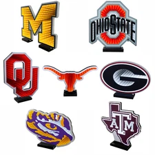 NCAA LED Infinity Logo Light