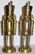 Christmas Decor Holiday Brass Soldier Nutcrac...