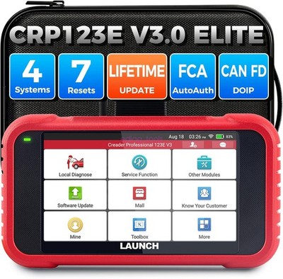 2026 Upgraded LAUNCH OBD2 Scanner CRP123E V3.0 Elite Diagnostics Tool ABS SRS