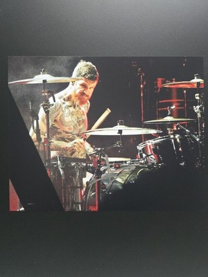 Andy Hurley Drummer Fall Out Boy Band handsigniert 8x10 Autogramm COA 