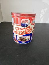 Ancienne étain à pop-corn Pepsi Cola 1994 Houston Food Company 7,5"