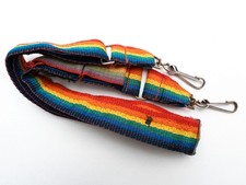 Vintage Rainbow Nylon Webbing Camera strap 36" 1970's