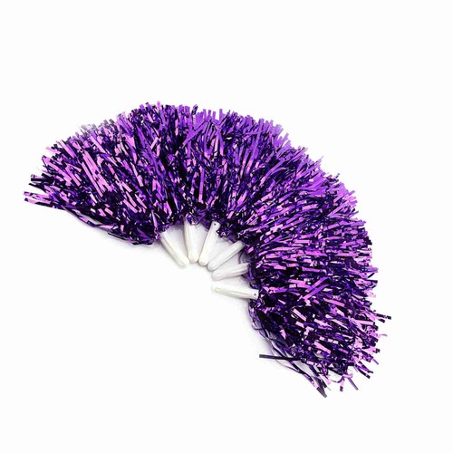 Lightweight Cheerleader Pom Poms Sports Party Dance Accessories (purple) - Picture 21 of 22
