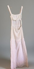 PLT White Shired Maxi Dress With Cut Out Front Detail Size 12 Excellent Con
