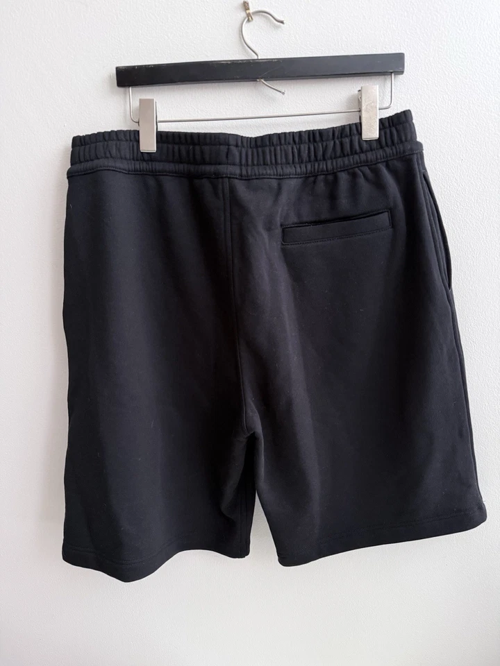 NUEVO CON etiquetas Burberry Taylor Jersey Algodón Pantalones Cortos para Sudar Negro XL PRECIO DE VENTA SUGERIDO POR EL FABRICANTE $870 ¡Último 1! Foto 2 de 4