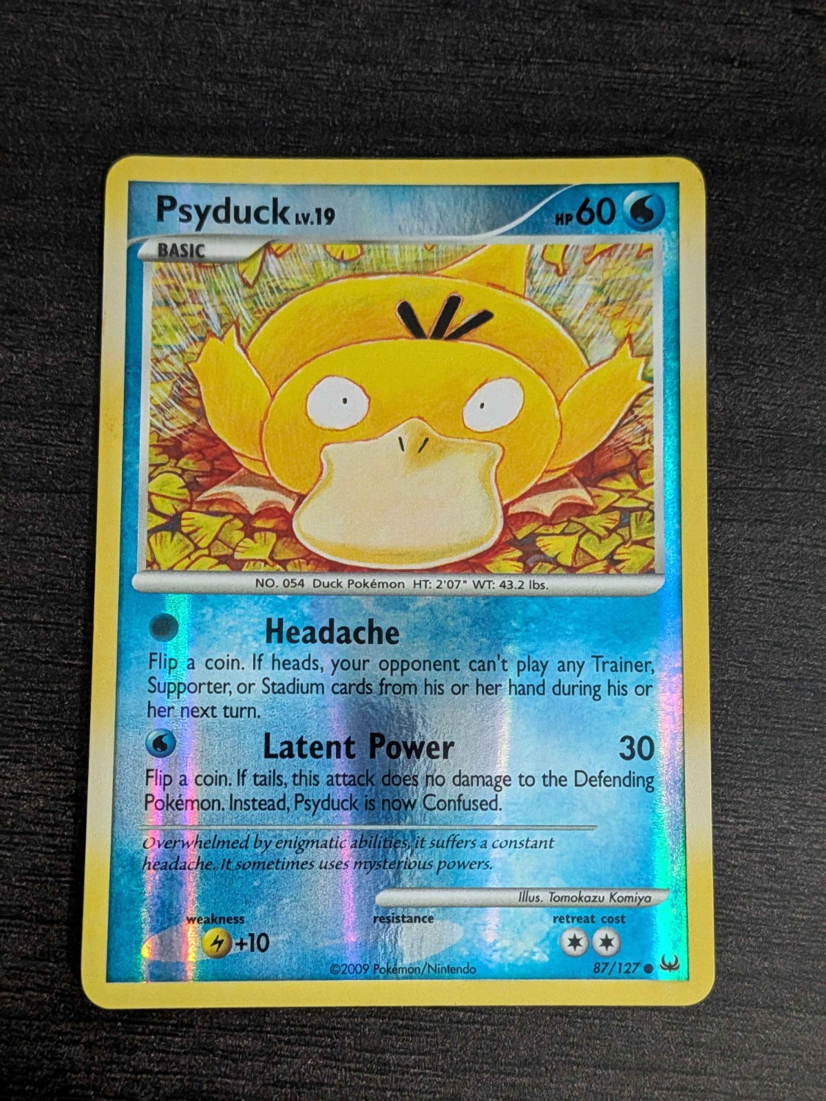 Psyduck 87/127 Platinum Reverse Holo LP-/MP+