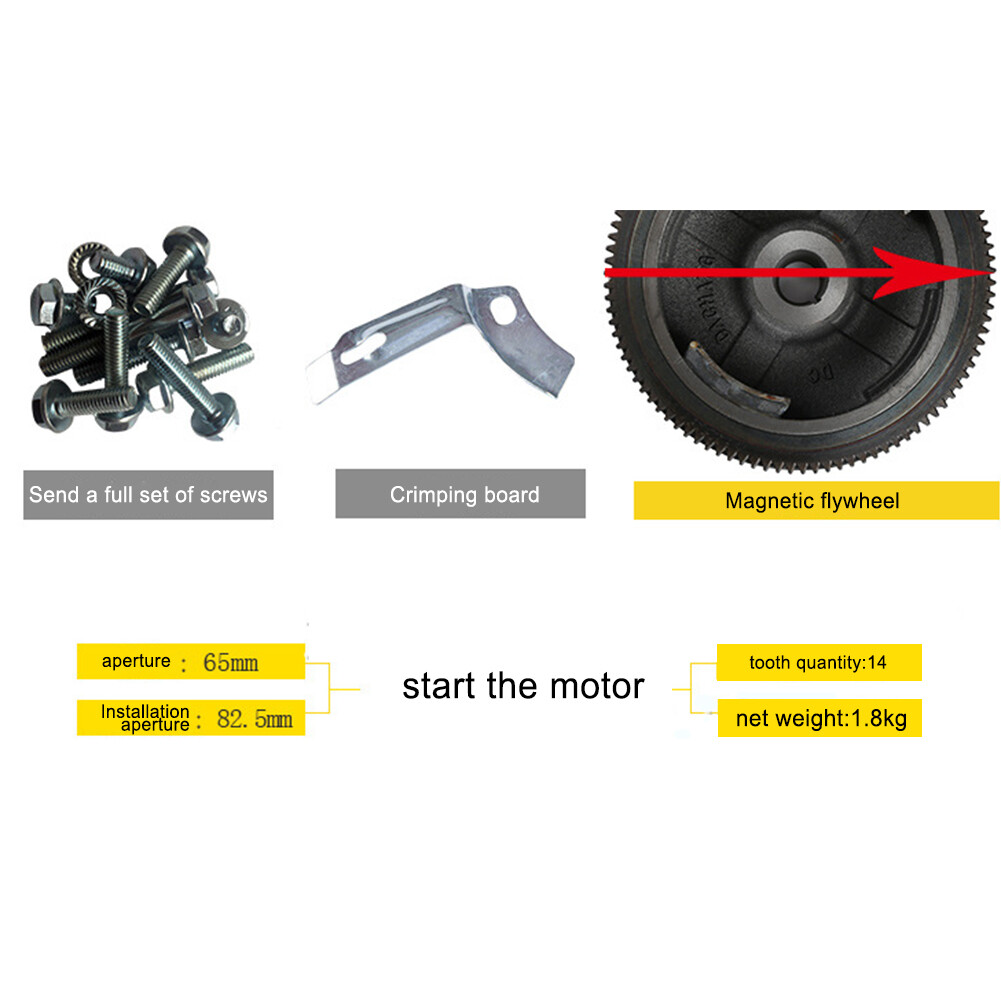 KEESUNG Vliegwiel elektrostart kit voor Honda GX390, elektrische starter, elektrische startkit, ontstekingskit, startmotor, box, ontstekingsschakelaar, sleutelschakelaar KEESUNG Vliegwiel elektrostart kit voor Honda GX390, elektrische starter, elektrische startkit, ontstekingskit, startmotor, box, ontstekingsschakelaar, sleutelschakelaar