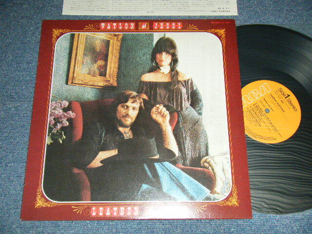 WAYLON Jennings and JESSI Colter Japan 1981 RPL-8072 NM LP LEATHER