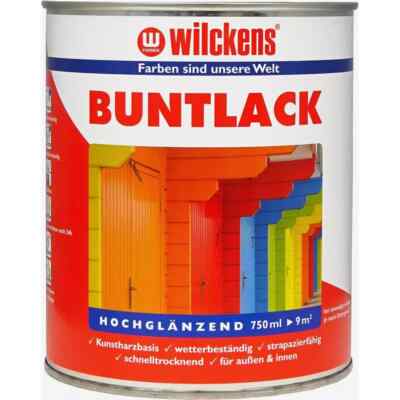 Buntlack Kunstharzbasis Lack Kunstharzfarbe Schutzlack 750ml Hochglanz Farbwahl