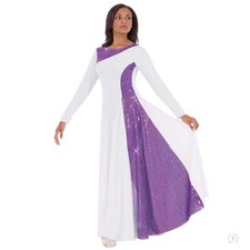 Eurotard Womens Diamond Glory Praise Dress, New, 3X