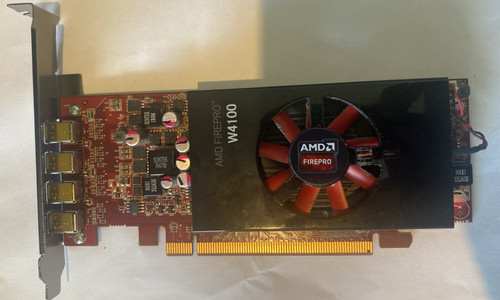 Dell AMD Firepro W4100 2GB GDDR5 4X Mini-Displayport PCIE Full Video Card 25D14